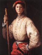 Pontormo, Jacopo Halberdier oil on canvas